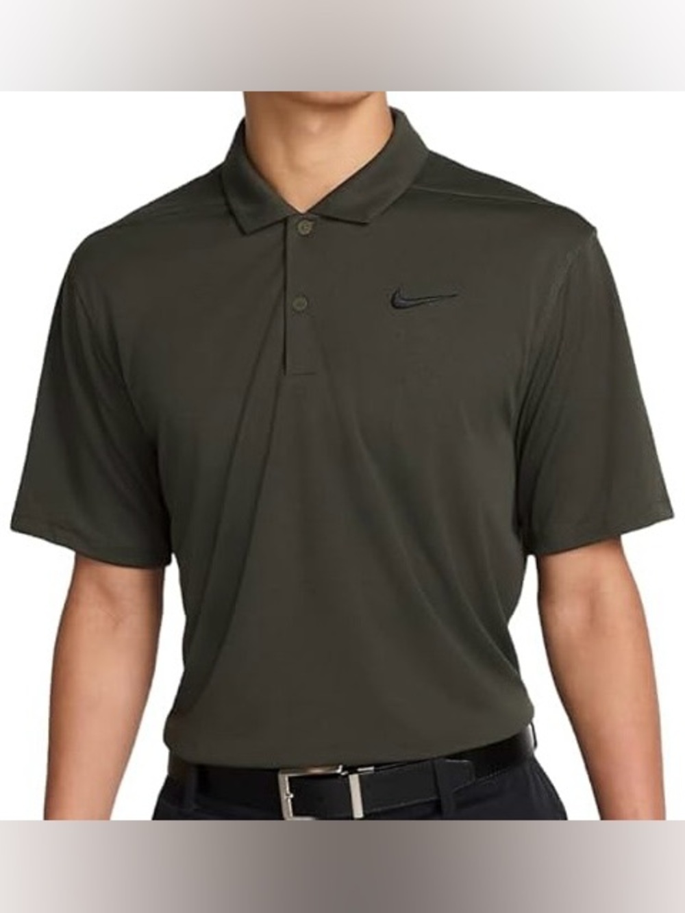 Nike Victory Plus Men's Dri-FIT Golf Polo FQ1142-070 Cargo Khaki Size L